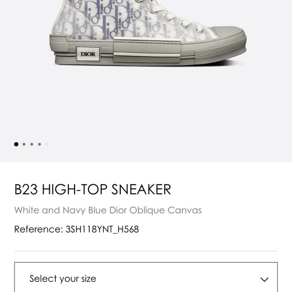 Dior sneakers worn once. - Picture 3 of 4